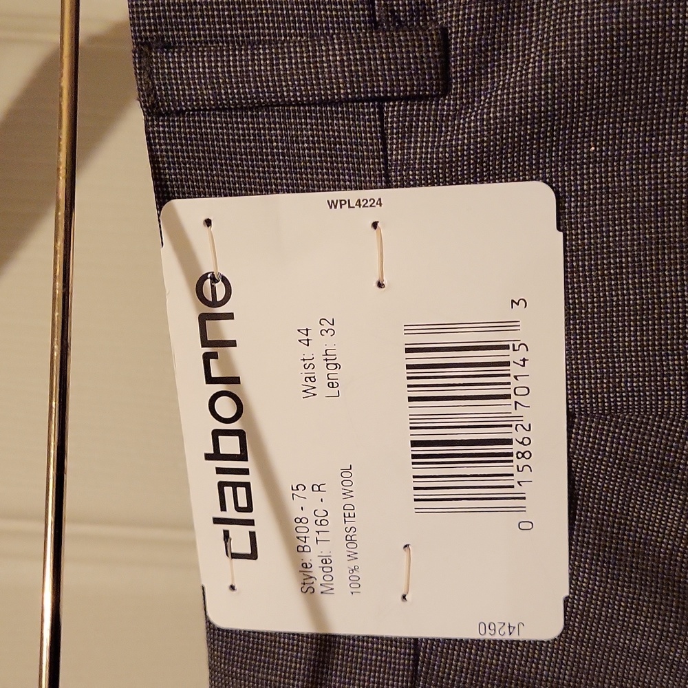 Claiborne men's pants, 44W X 32L , chocolate brown